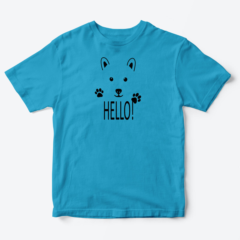 Детская футболка для девочки с рисунком Hello