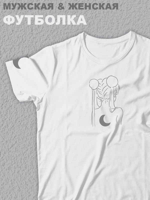 Футболка оверсайз с принтом аниме Sailor Moon Сейлор Мун