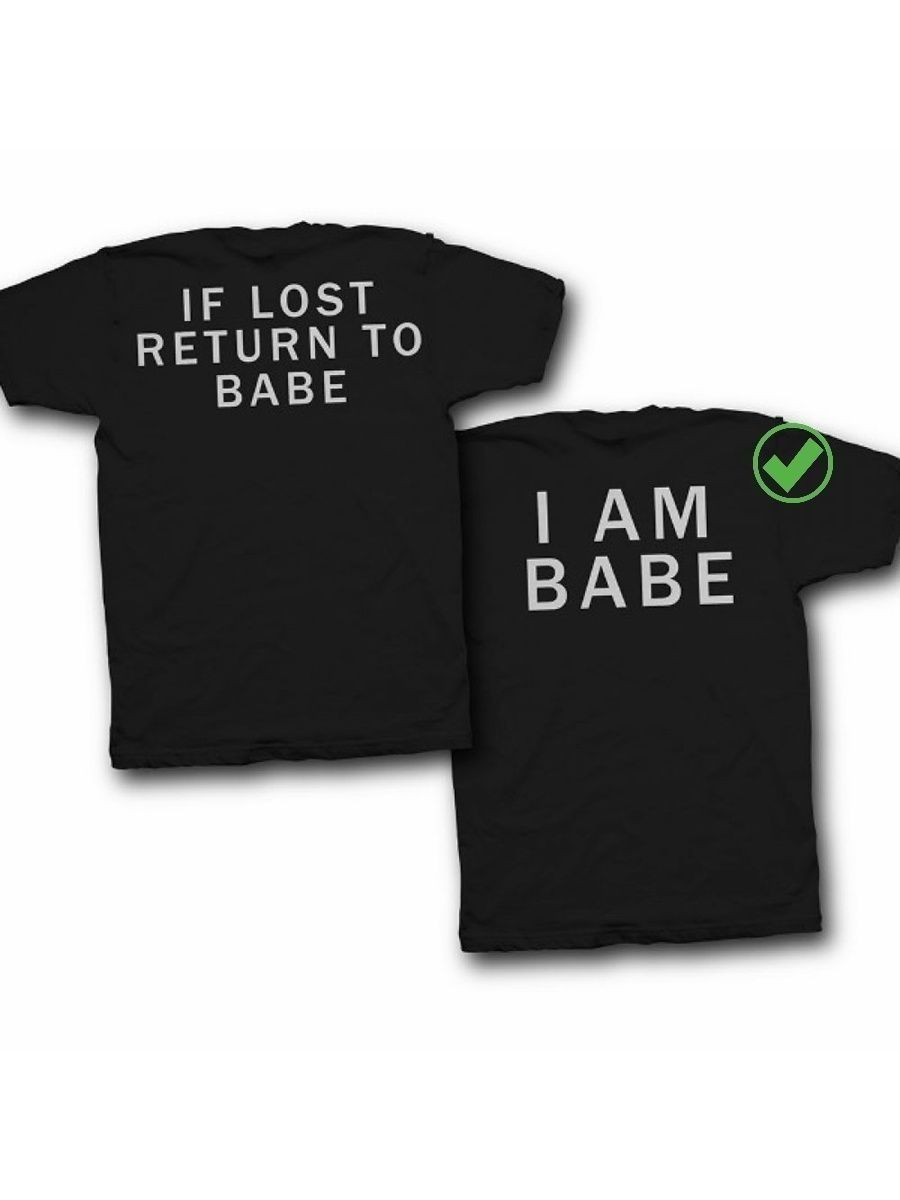 Футболки для двоих со смешными надписями с принтом