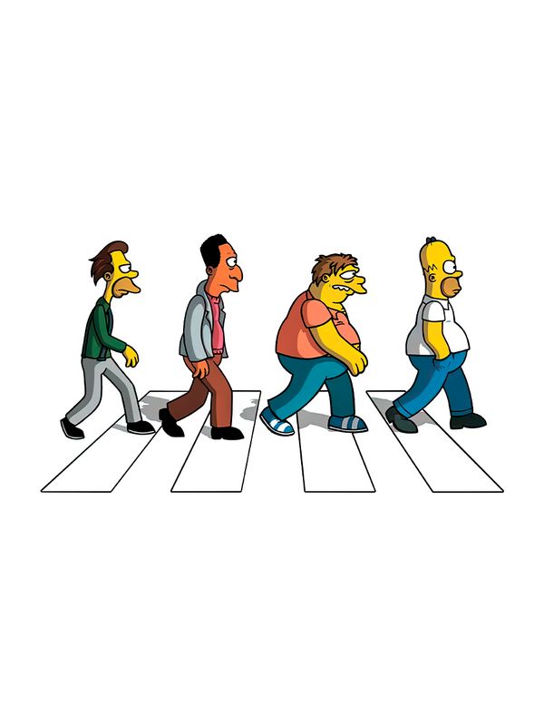 Свитшот Симпсоны The Simpsons Симсоны белая с принтом