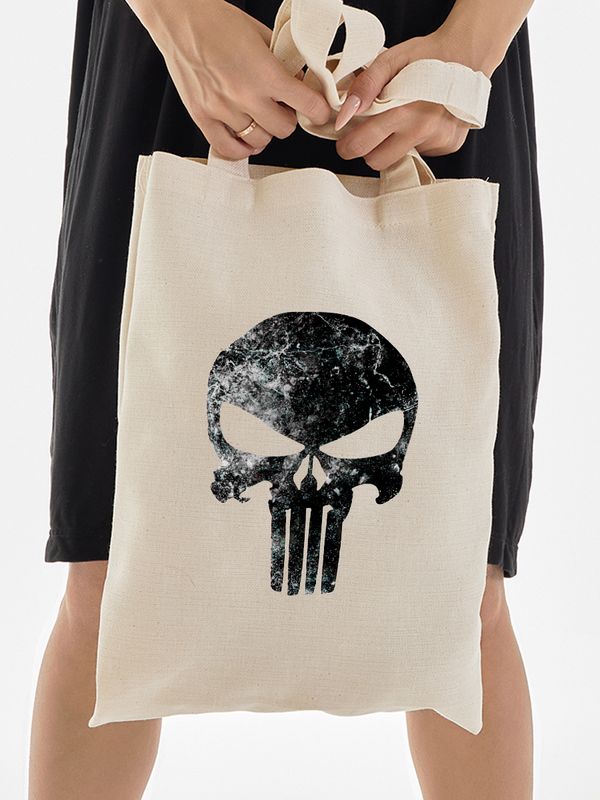 Шоппер Каратель Панишер Марвел Punisher Marvel бежевый сумка