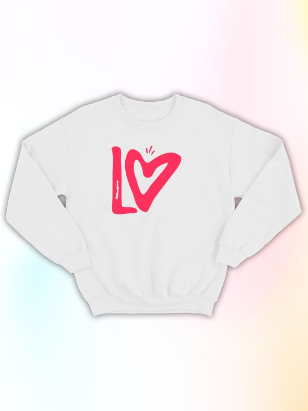 Парные свитшоты Love надпись любовь Lo y2k белый мужской с принтом aesthetic для влюбленных пар парня и девушки, двоих подруг, мемная, прикольная парная одежда оверсайз андеграунд street style Парные свитшоты Love надпись любовь Lo y2k белый мужской с принтом aesthetic для влюбленных пар парня и девушки, двоих подруг, мемная, прикольная парная одежда оверсайз андеграунд street style