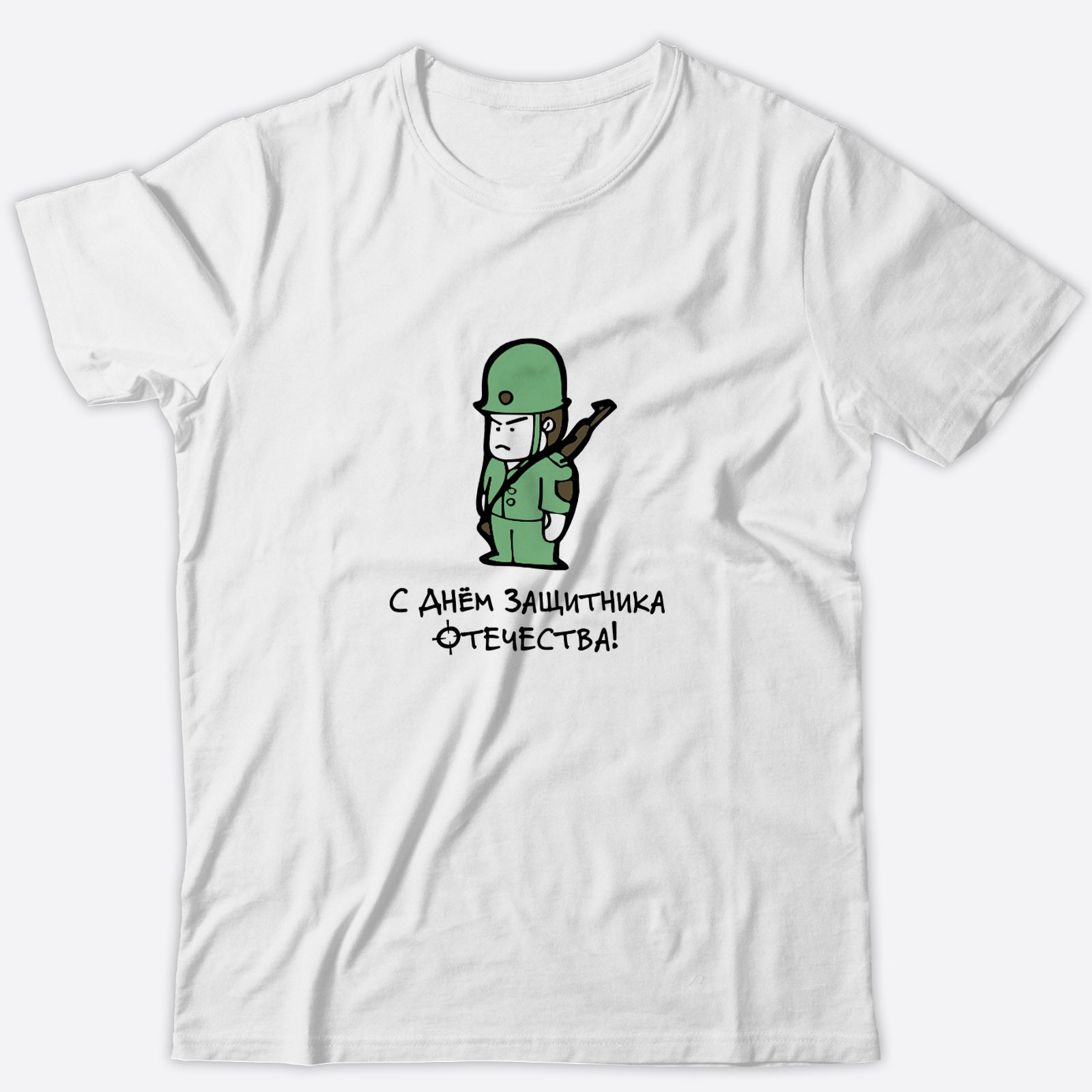 Футболка с принтом Солдат