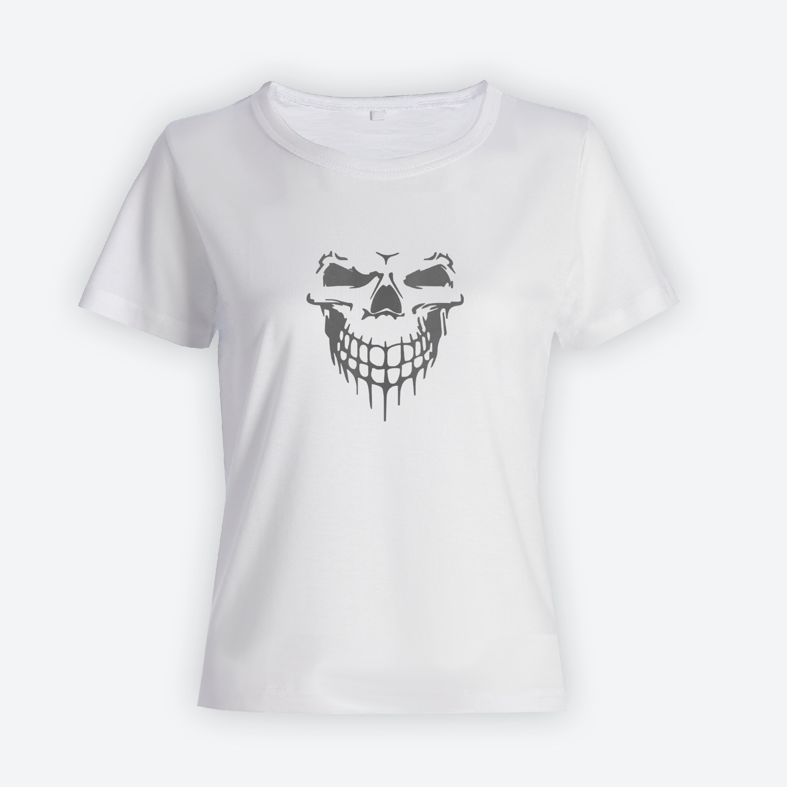 Модная футболка с принтом Череп