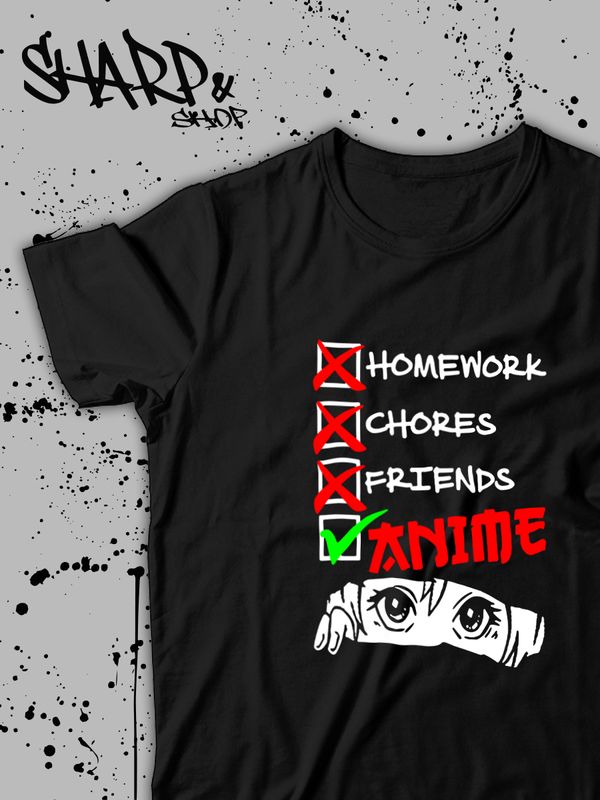 Аниме футболка оверсайз ахегао