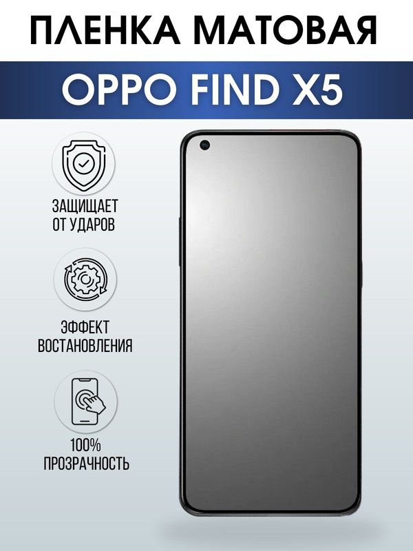 Защитная гидрогелевая пленка на телефон OPPO FIND X5, матовая гелевая пленка на смартфон OPPO FIND X5, для защиты экрана телефона