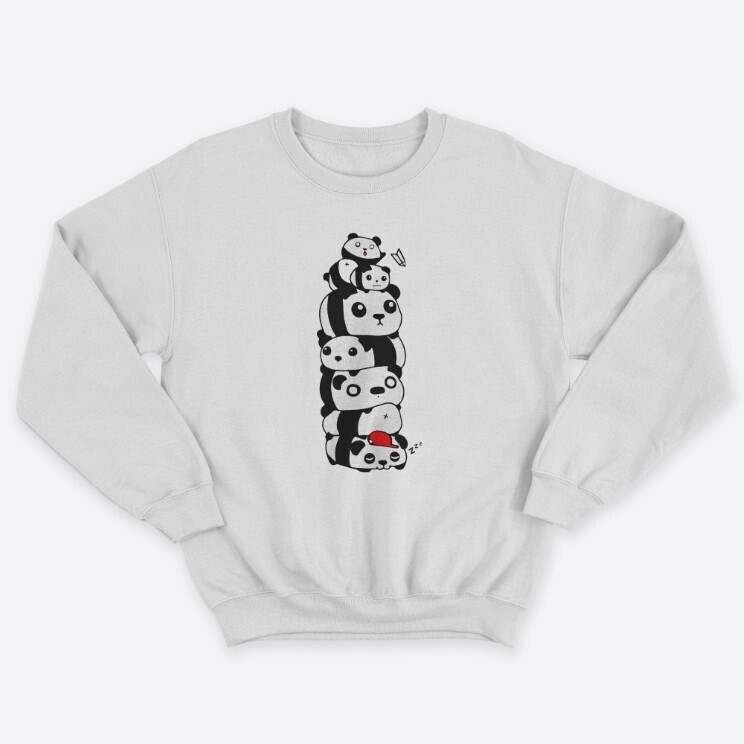 Свитшот женский с принтом Pandas. Свитшот женский с принтом Pandas.