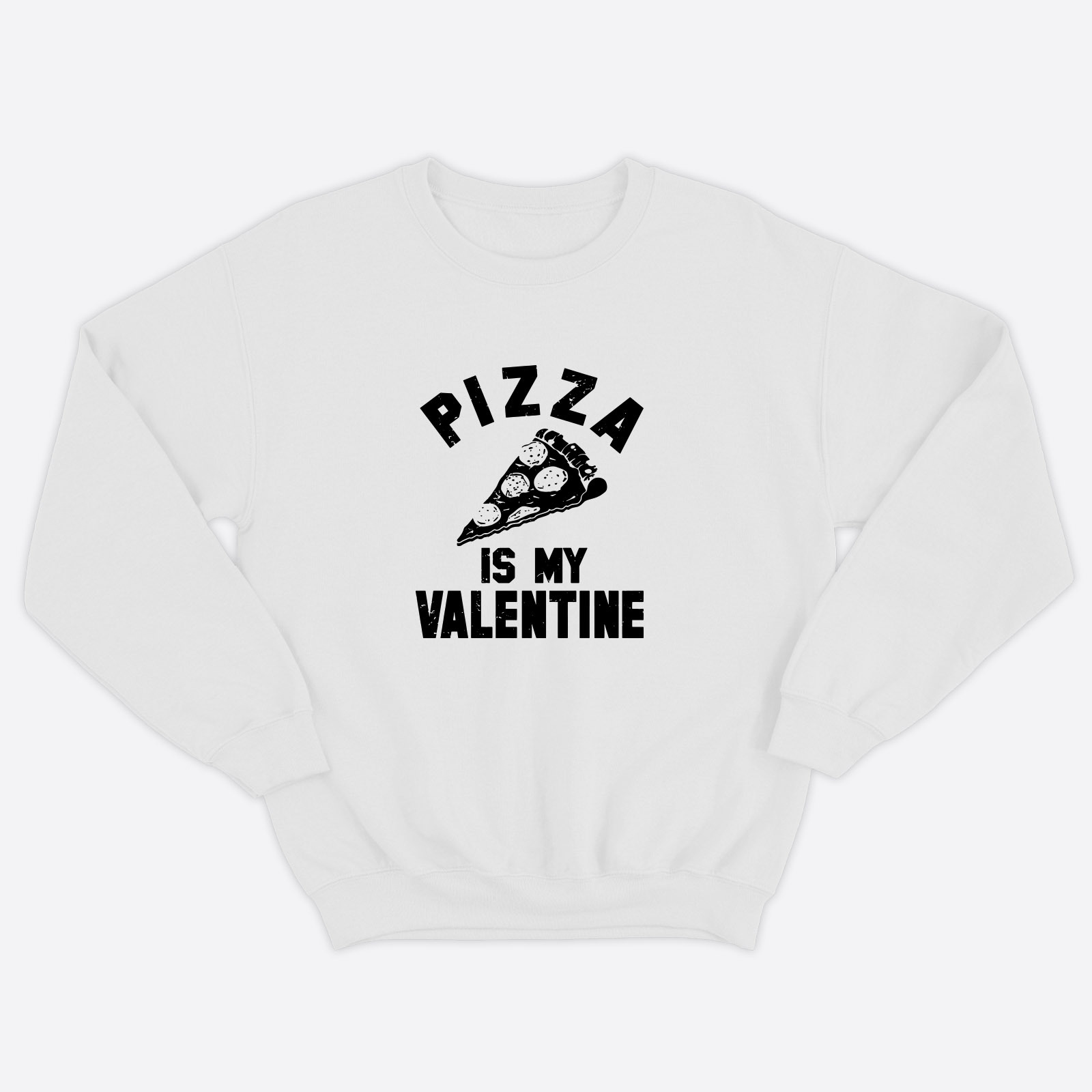Свитшот ко дню влюбленных с принтом Pizza is my Valentine / Свитшот на 14 февраля Свитшот ко дню влюбленных с принтом Pizza is my Valentine / Свитшот на 14 февраля