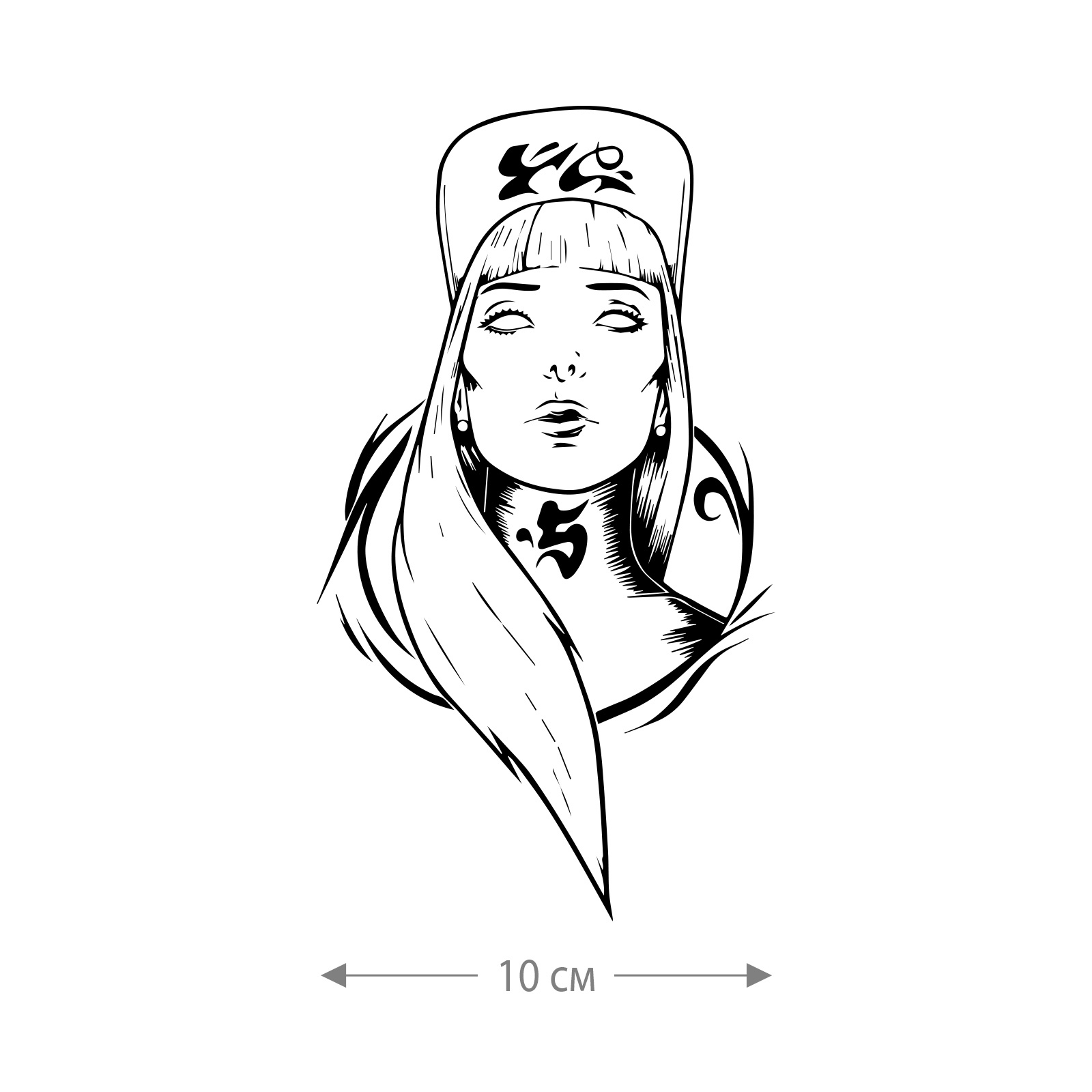 Наклейка на авто Медсестра / Оригинальная наклейка на машину Медсестра