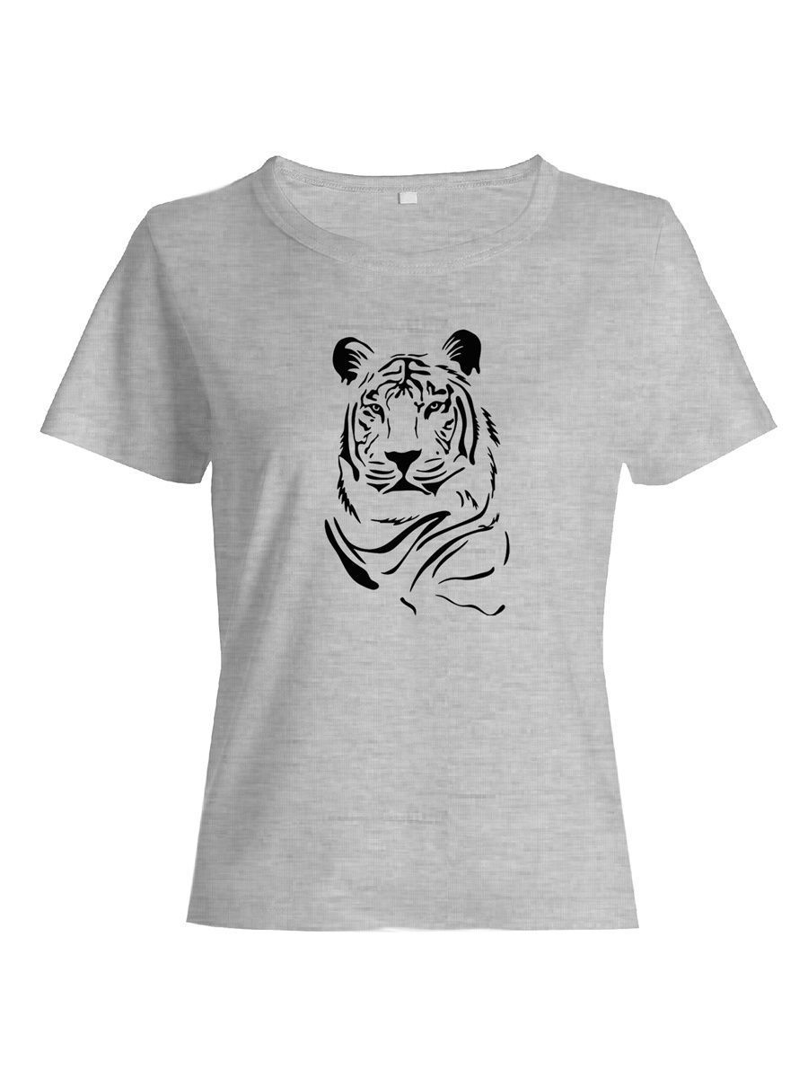 футболка с принтом Тигр