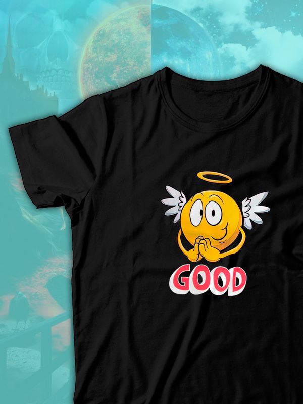 Парные футболки ангел ангелок good angel с принтом