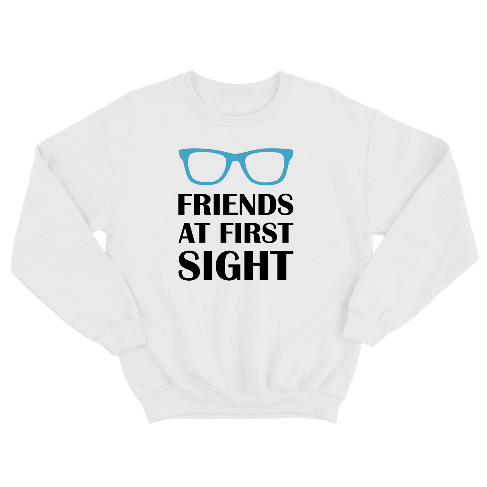 Парные свитшоты для двоих друзей Friends at first sight. Толстовки без капюшона для двоих Парные свитшоты для двоих друзей Friends at first sight. Толстовки без капюшона для двоих
