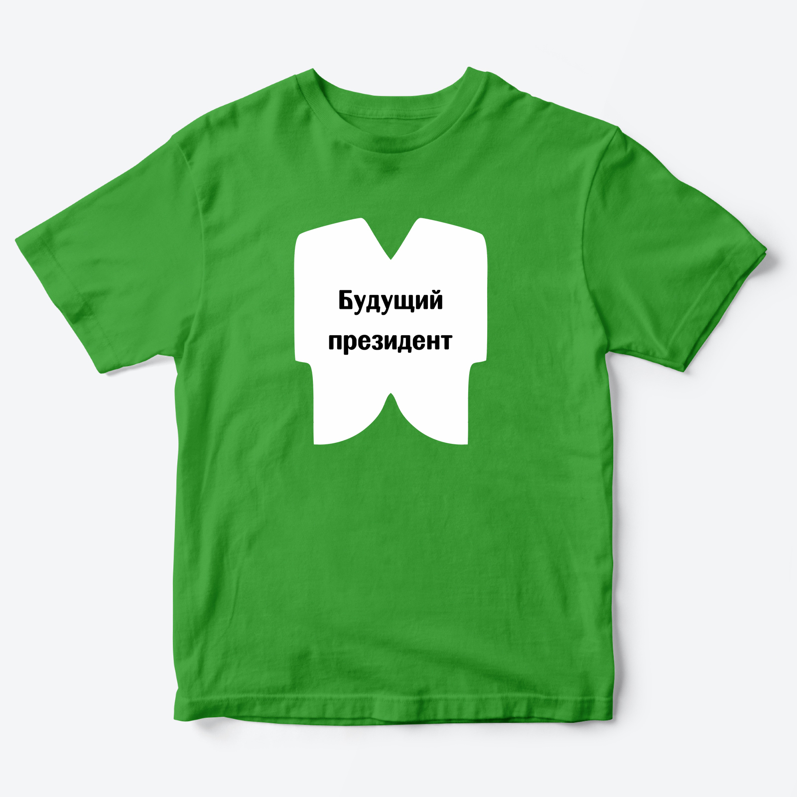 Детская футболка для девочки с рисунком Президент