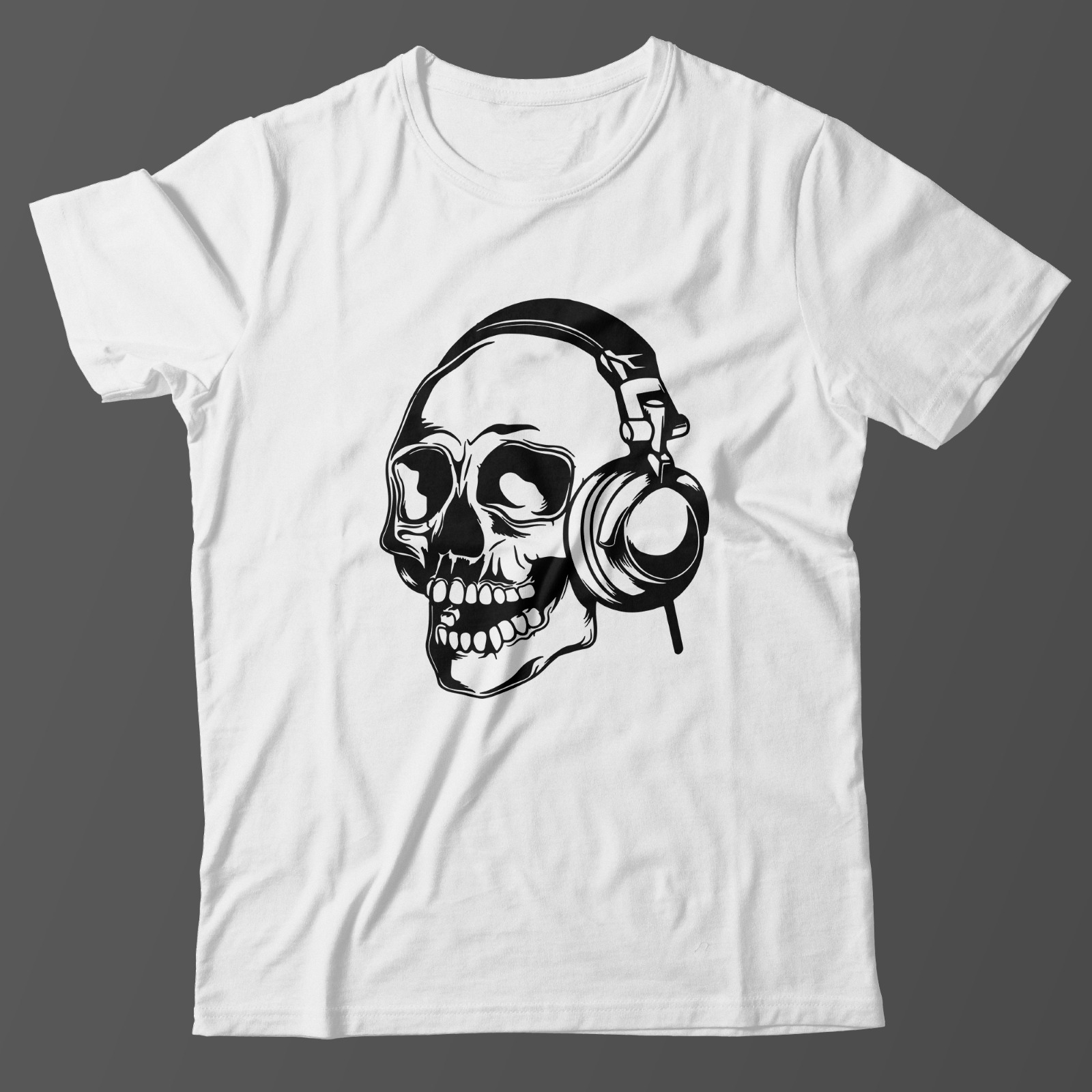 Модная футболка с принтом Череп