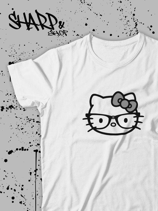 Футболка Hello Kitty Аниме Куроми оверсайз дрейн майка с принтом