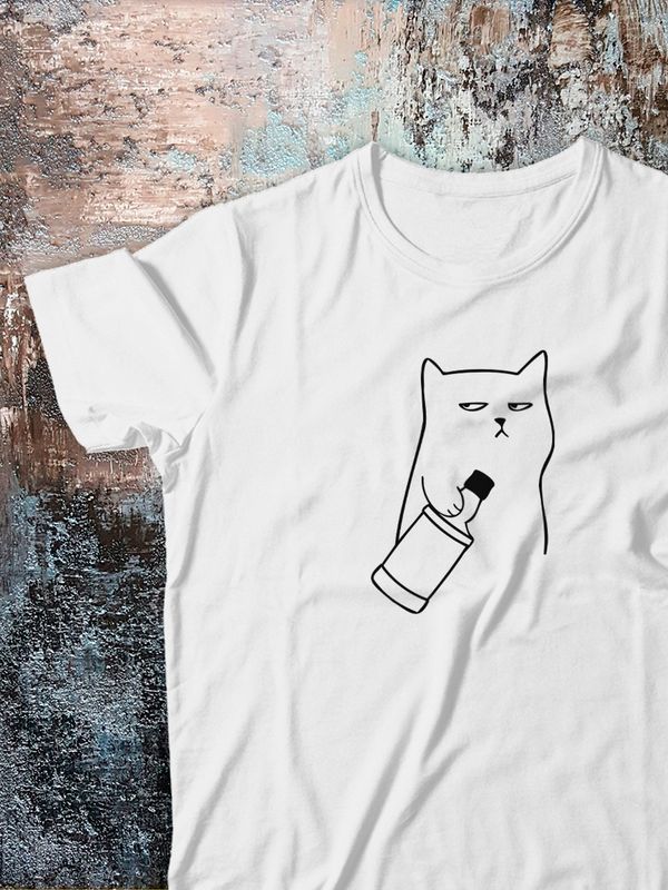 Футболка с Котом мем