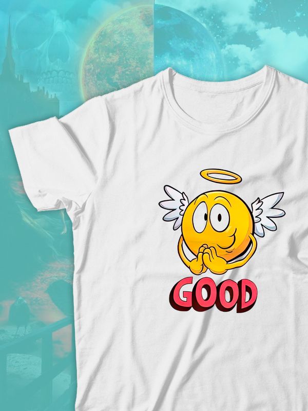 Парные футболки ангел ангелок good angel с принтом