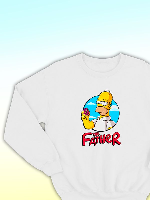 Парные свитшоты Гомер Симпсон Симсон father белый мужской с принтом Симпсоны Homer Simpson Simpsons Симсоны папа батя для влюбленных пар парня и девушки, двоих подруг, мемная парная одежда оверсайз Парные свитшоты Гомер Симпсон Симсон father белый мужской с принтом Симпсоны Homer Simpson Simpsons Симсоны папа батя для влюбленных пар парня и девушки, двоих подруг, мемная парная одежда оверсайз