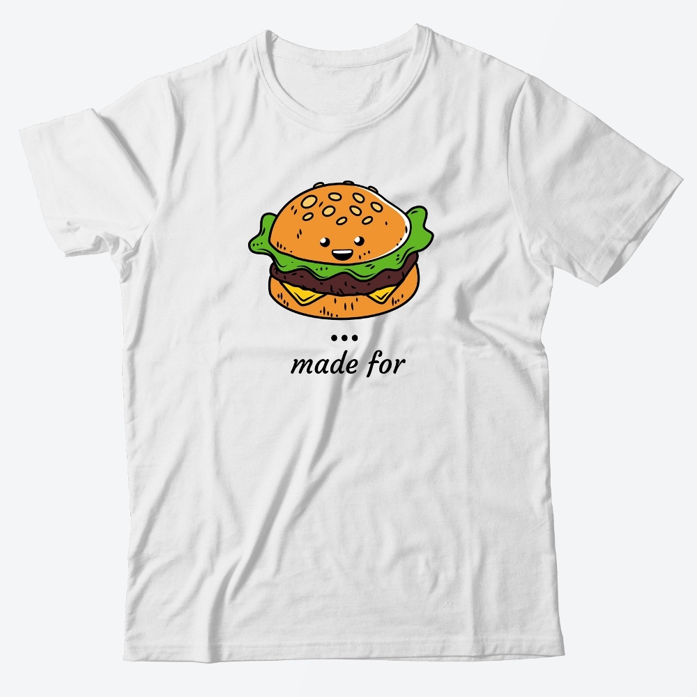 Парная футболка для двоих влюбленных с принтом