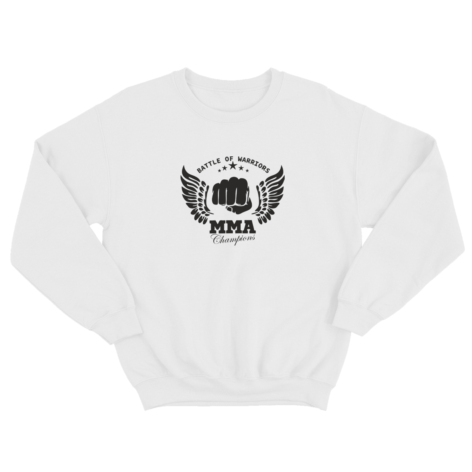 Свитшот для бойцов ММА и UFC с принтом MMA champions / Мужская толстовка без капюшона для повседневной носки и для тренировок Свитшот для бойцов ММА и UFC с принтом MMA champions / Мужская толстовка без капюшона для повседневной носки и для тренировок