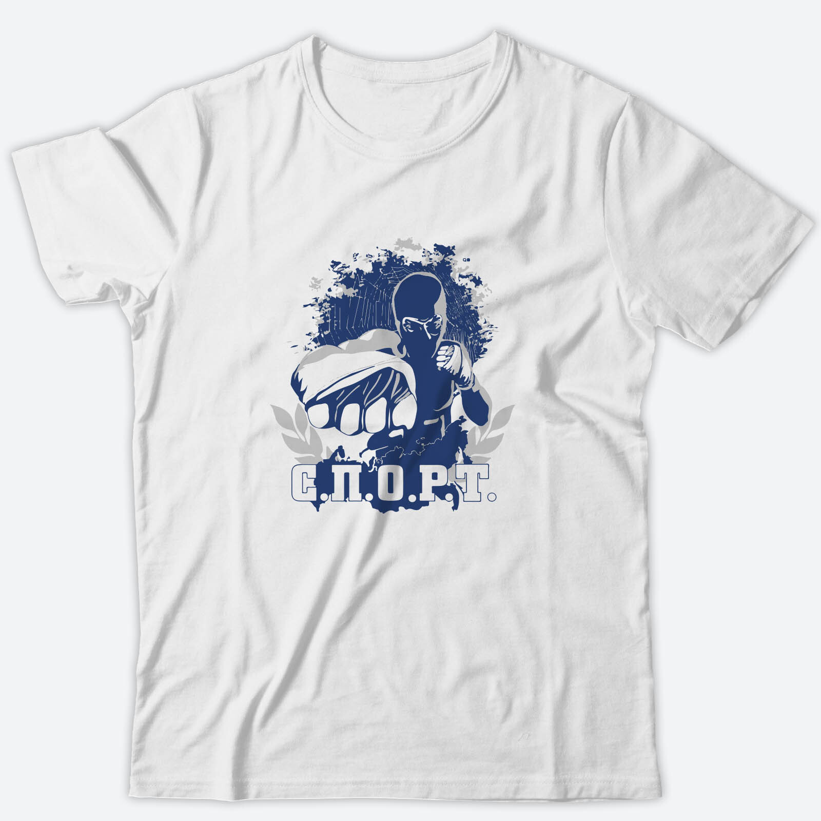 Футболка для тренировок и повседневной носки с принтом СПОРТ
