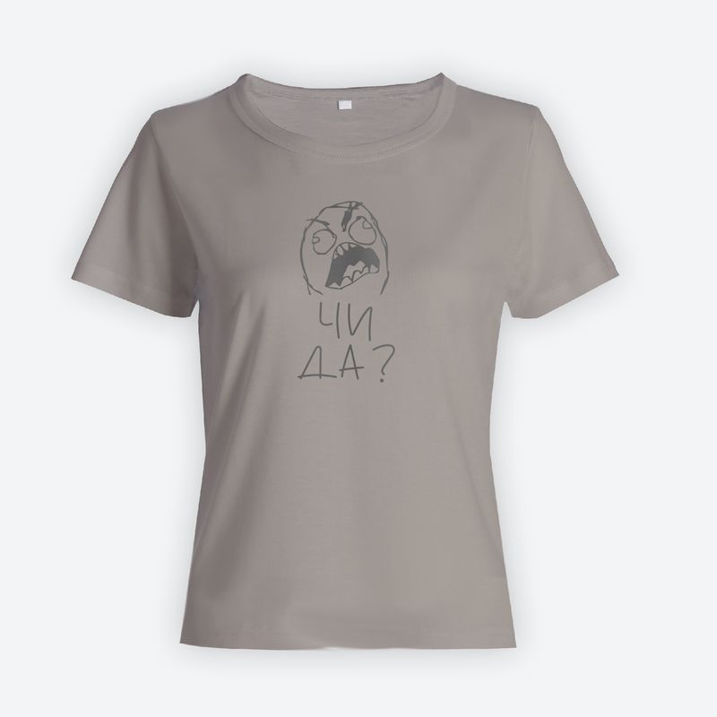 футболка с прикольным смешным принтом серая