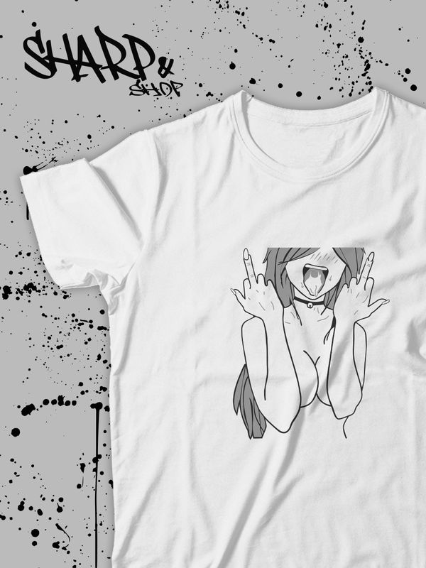 Футболка Аниме оверсайз с принтом