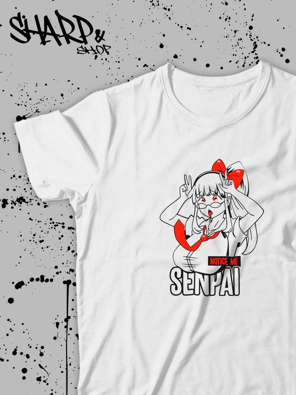 Аниме футболка оверсайз с принтом anime