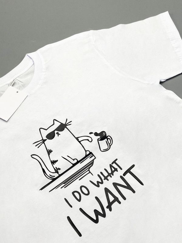 футболка оверсайз с принтом надписью 