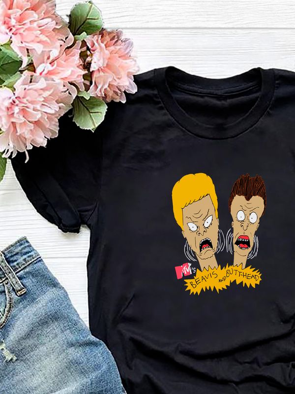 Футболка Бивис и Баттхед Батт хед мем прикол смешная с принтом