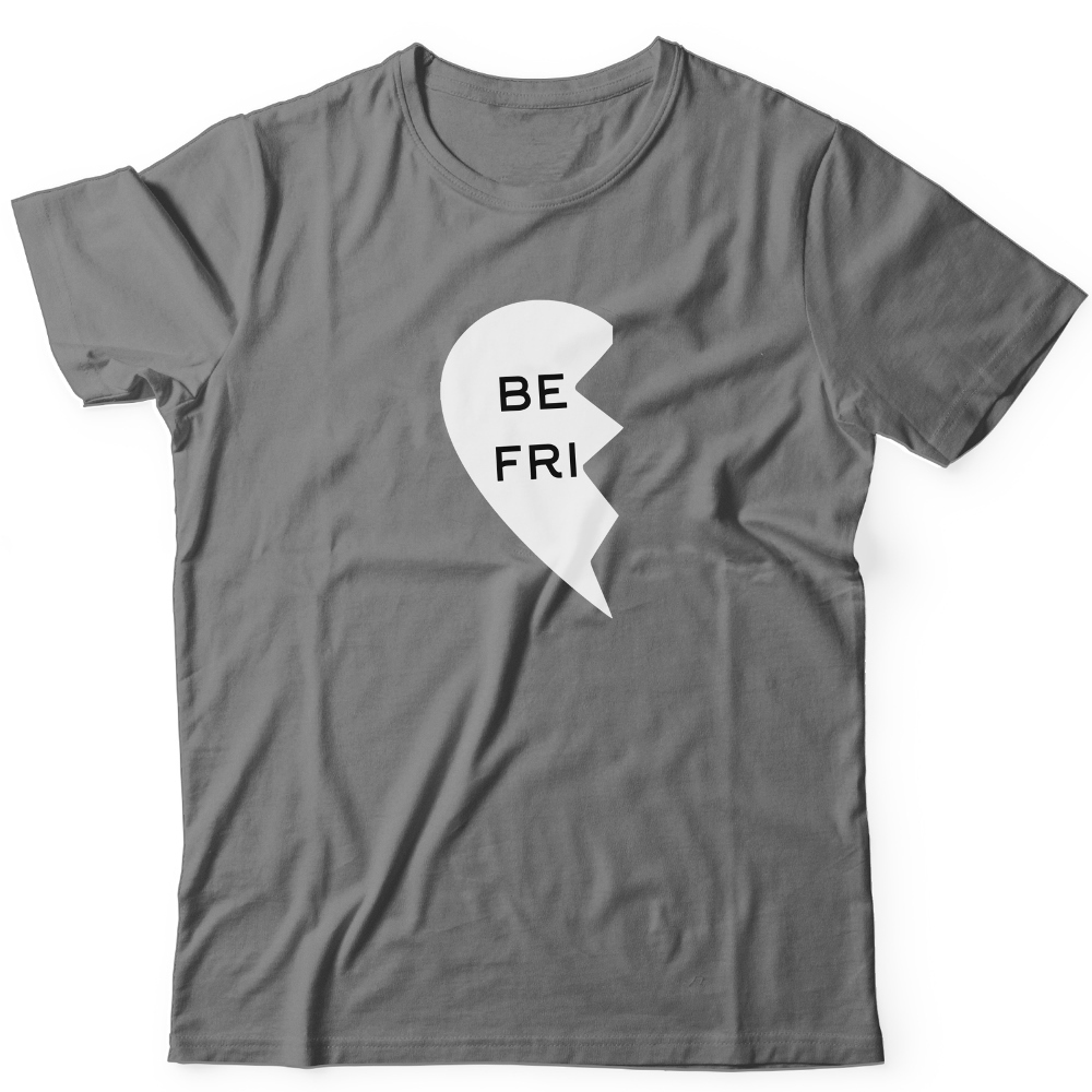 Парная футболка для двоих влюбленных с принтом