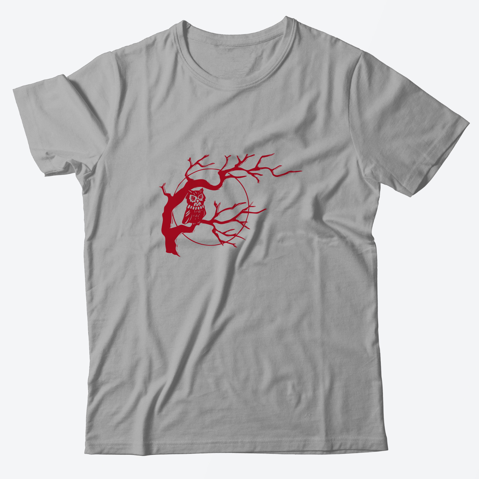 Футболка с прикольным принтом Сова на дереве