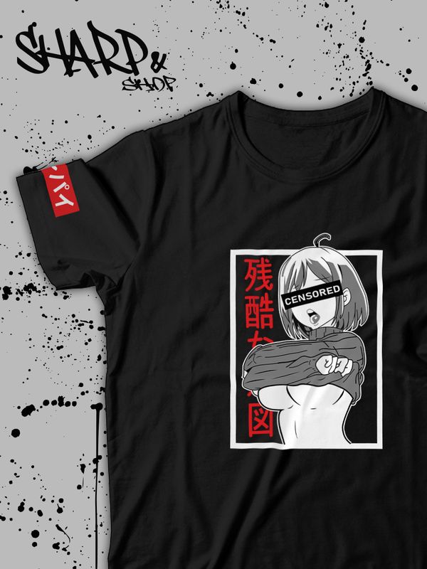 Футболка Аниме оверсайз с принтом