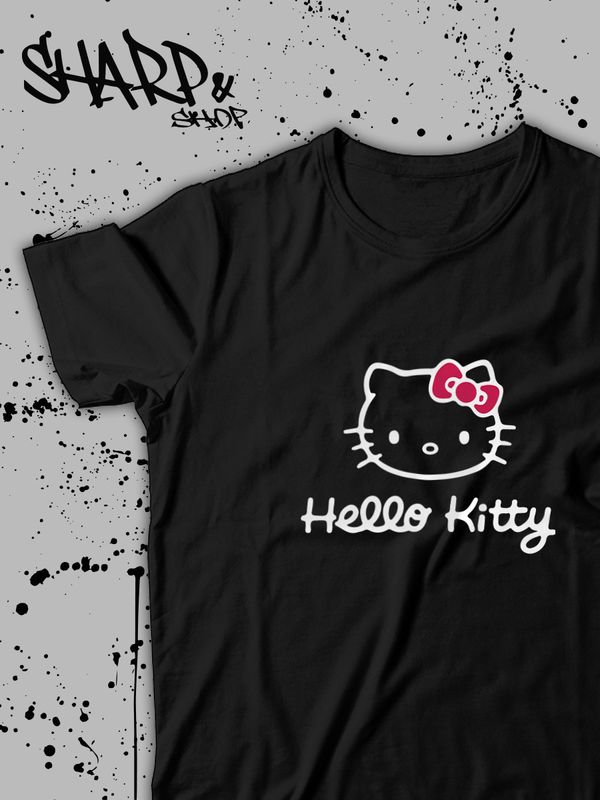 Футболка Hello Kitty Аниме Куроми оверсайз дрейн майка с принтом