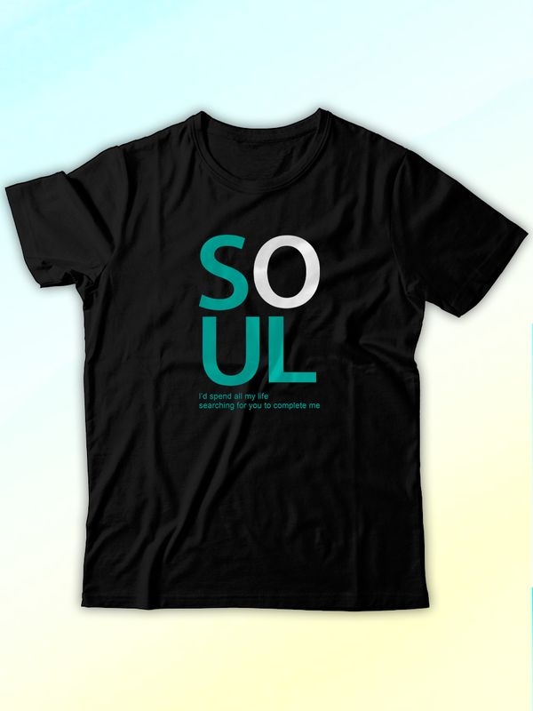 Парные футболки Soulmate soul mate с принтом
