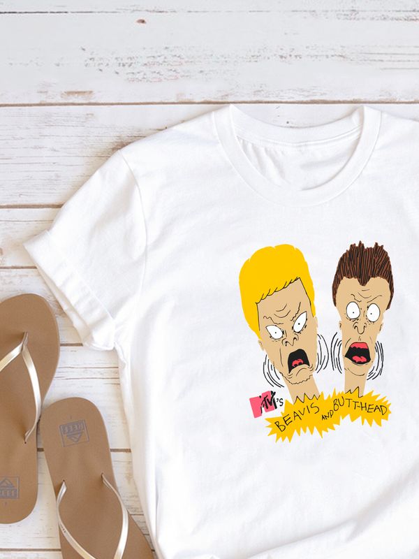 Футболка Бивис и Баттхед Батт хед мем прикол смешная с принтом