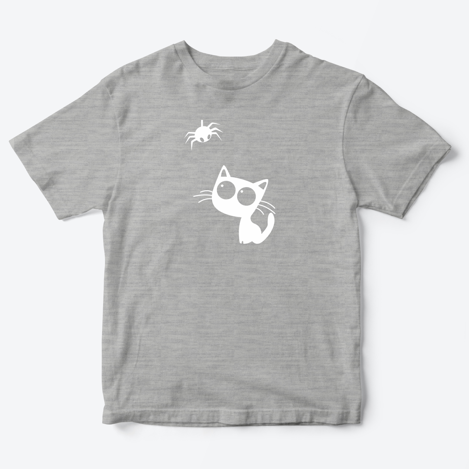 Футболка детская с принтом Паучок и Котик