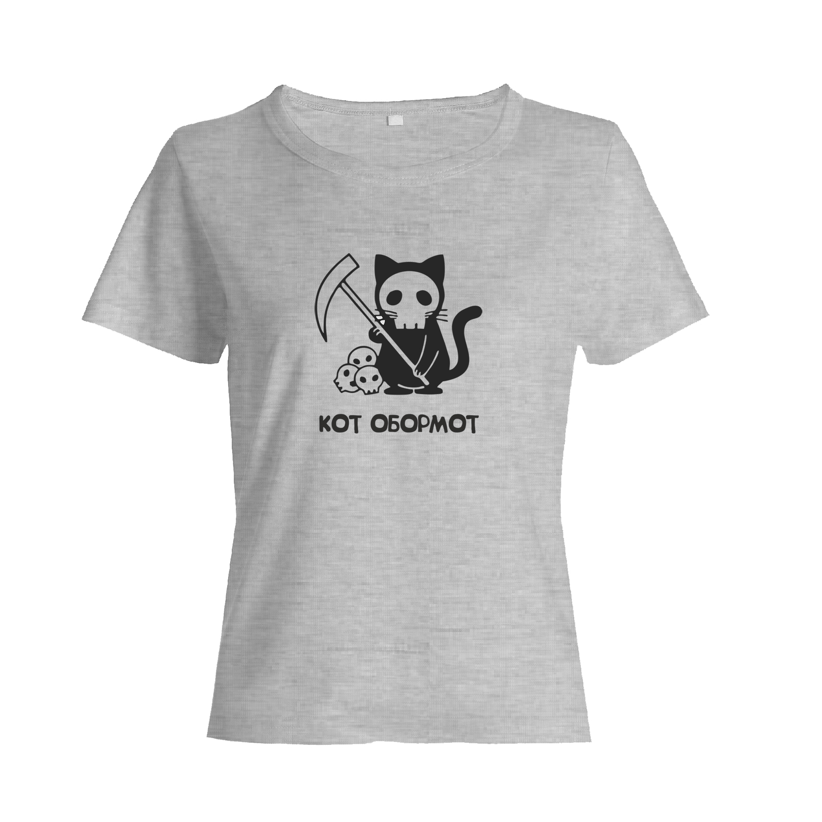 Футболка с котом обормотом с принтом