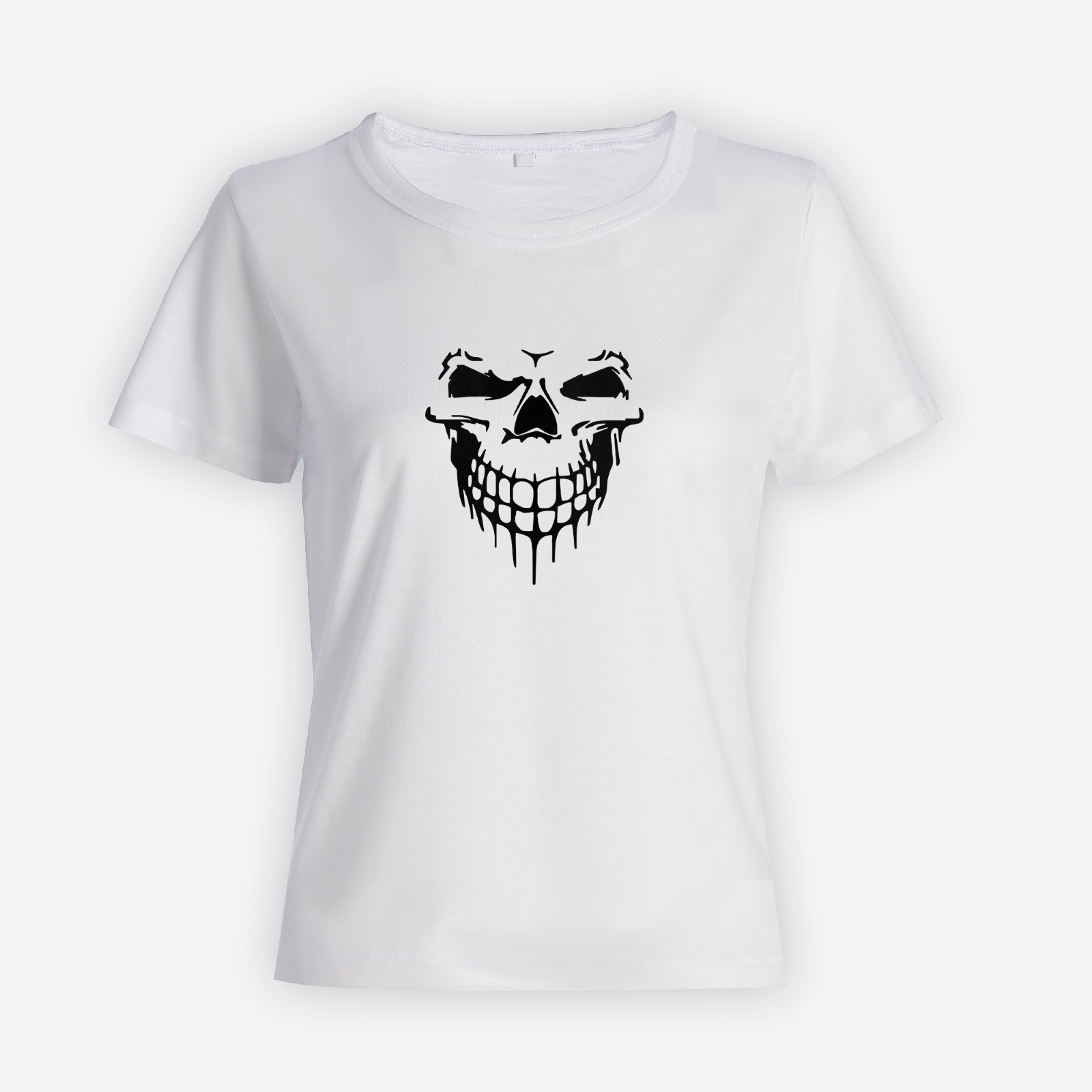 Модная футболка с принтом Череп