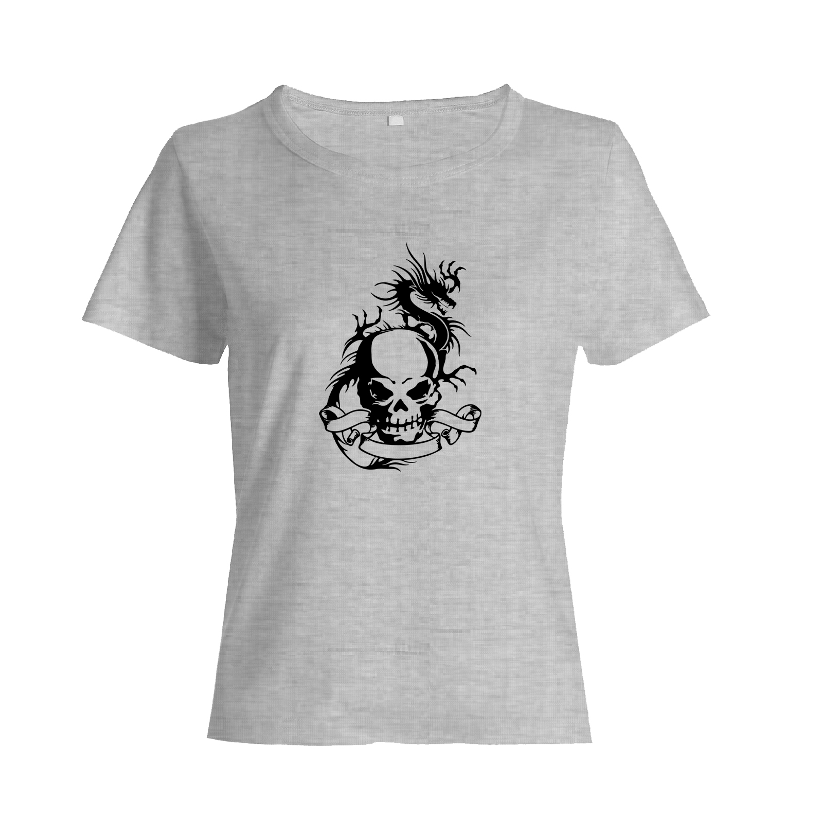 Футболка с черепом оверсайз с принтом