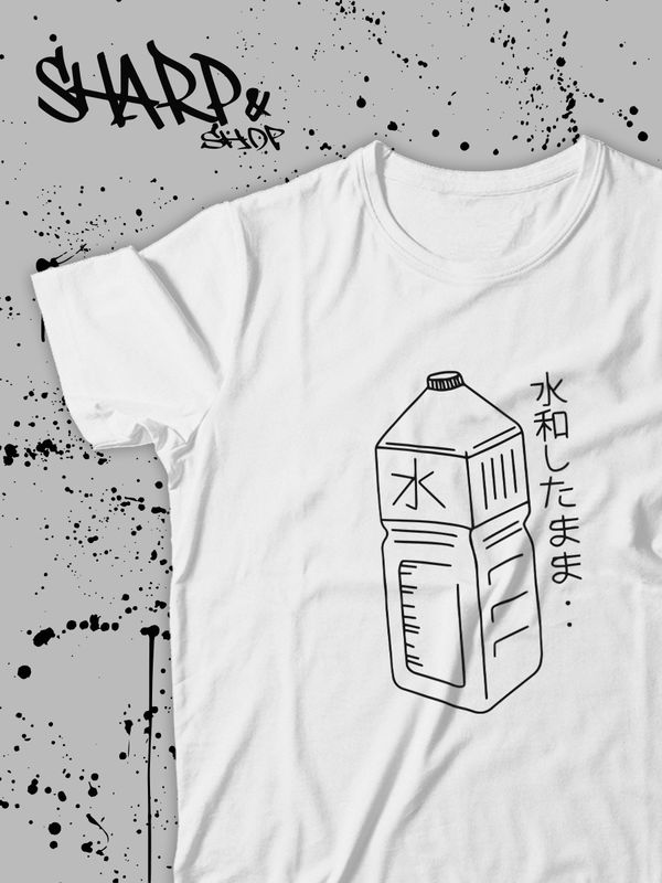 Аниме футболка оверсайз с принтом ахегао