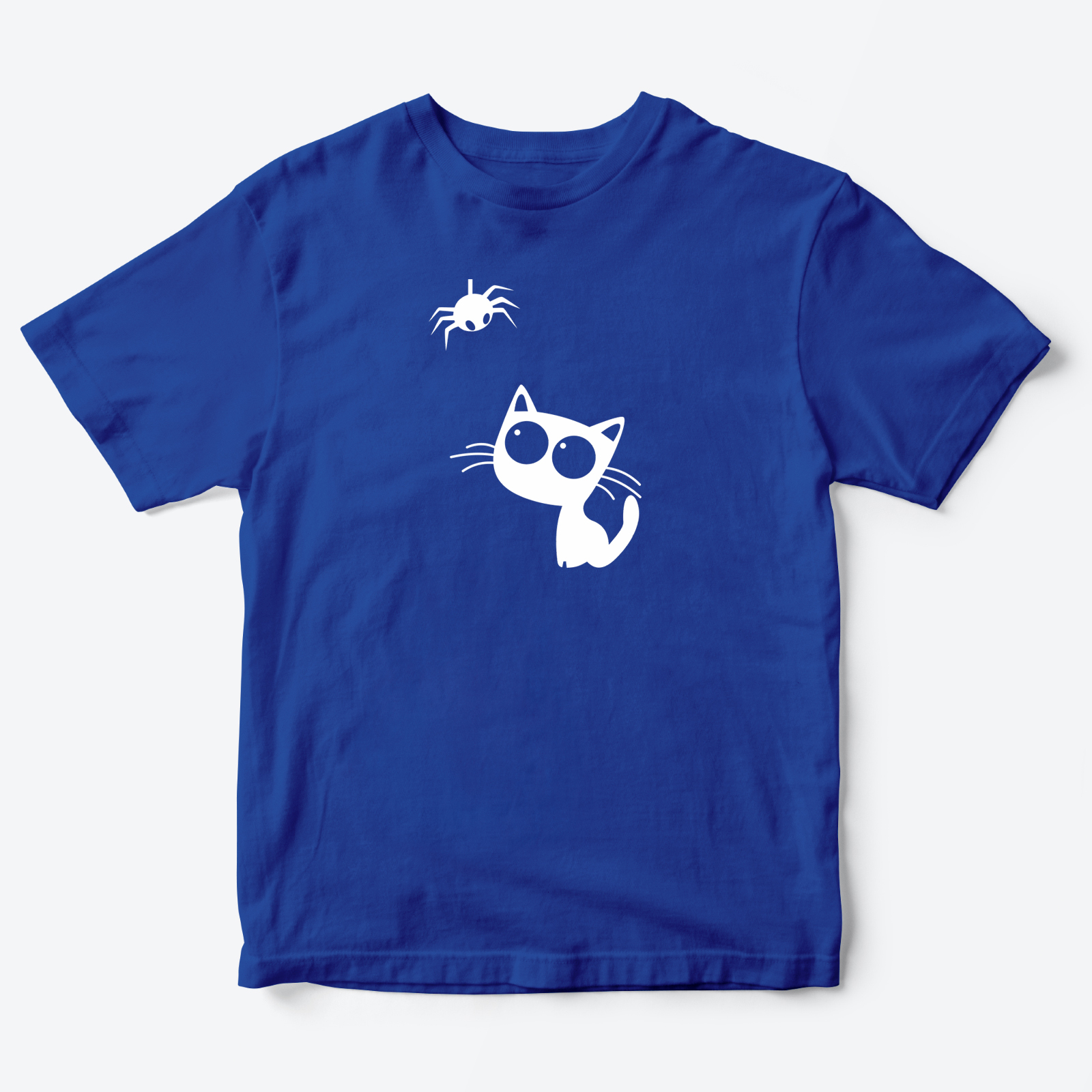 Футболка с принтом Котик и паучок