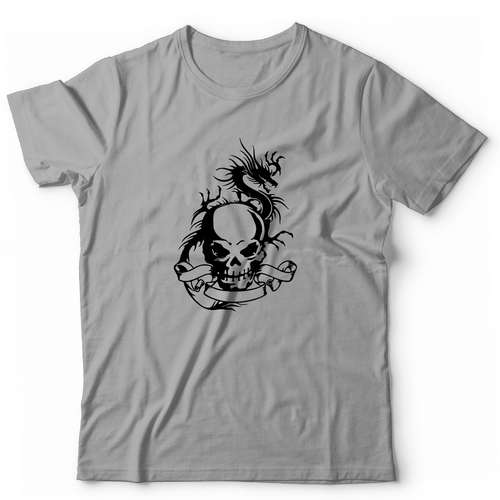 Футболка с черепом оверсайз с принтом