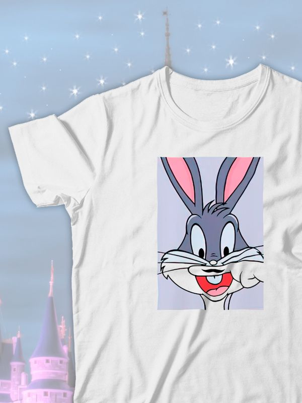 Парные футболки Багз Банни кролик Bugs Bunny с принтом заяц
