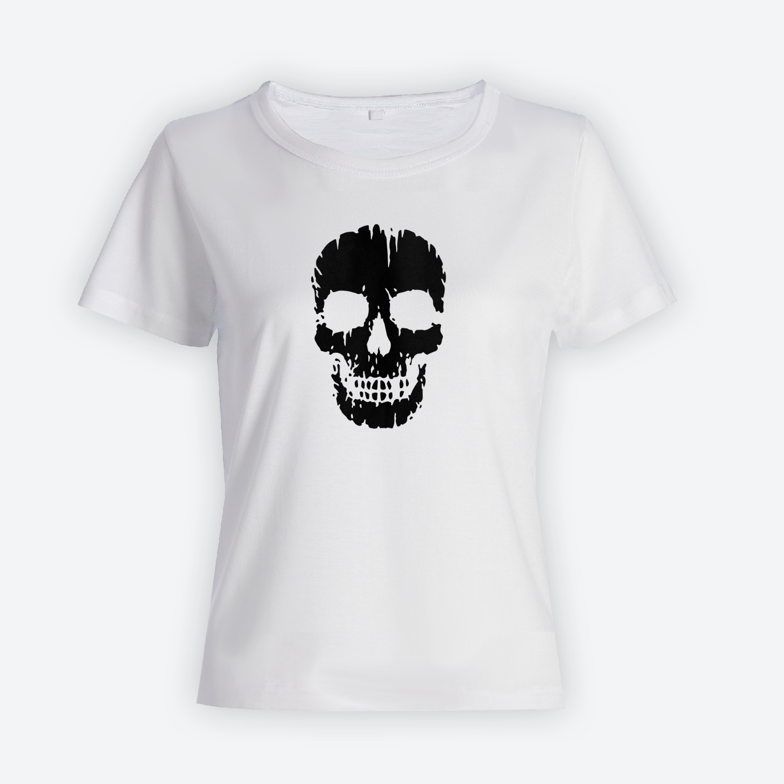 Модная футболка с принтом Череп