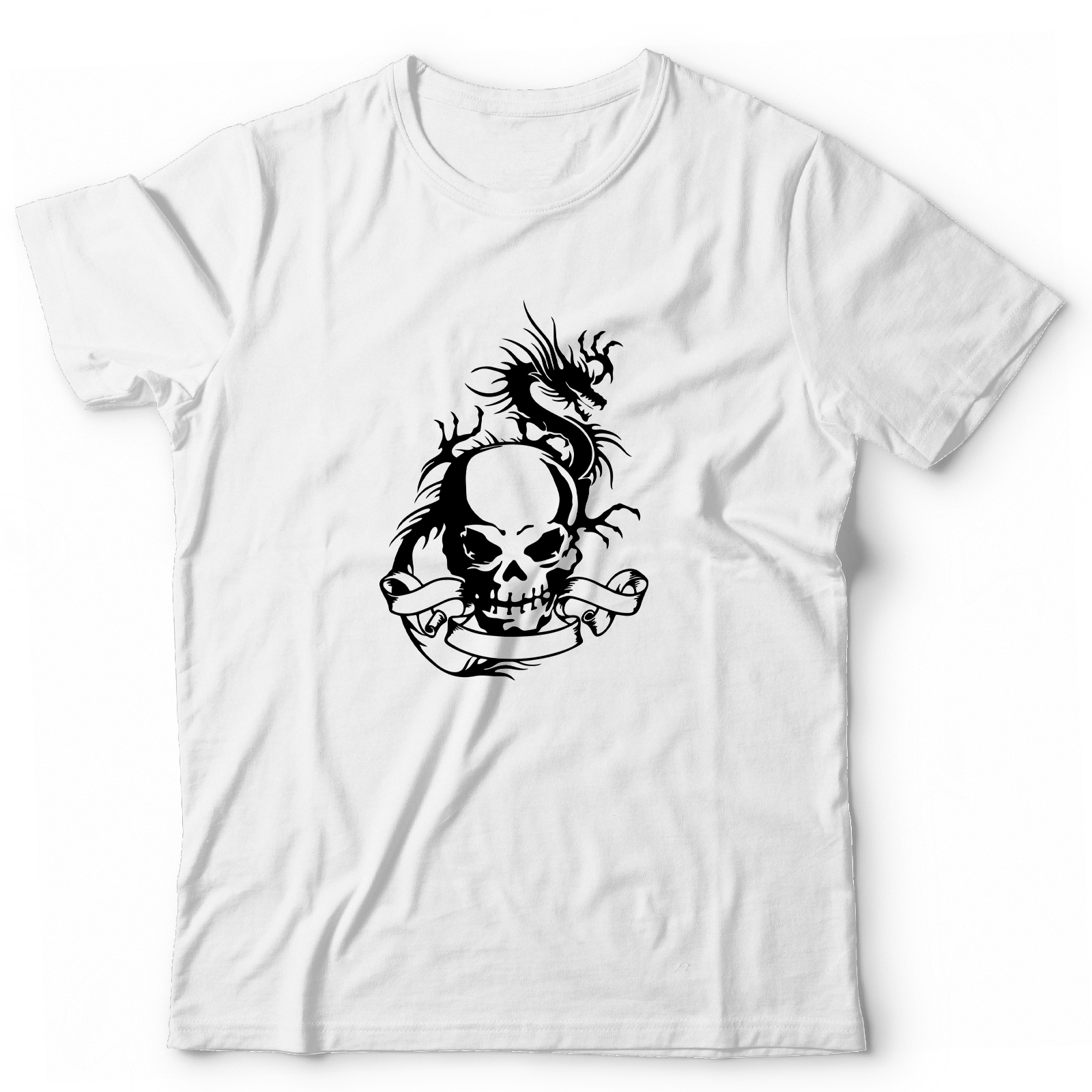 Футболка с черепом оверсайз с принтом