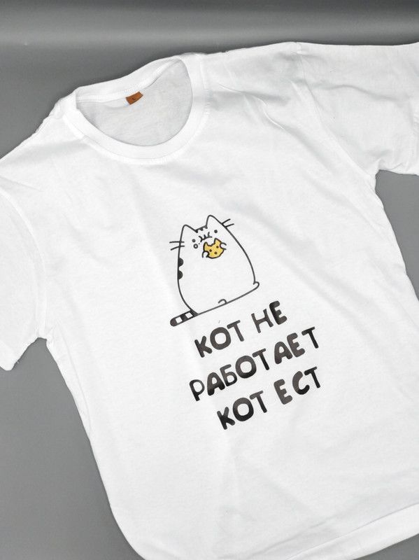 Футболка с прикольным смешным принтом оверсайз