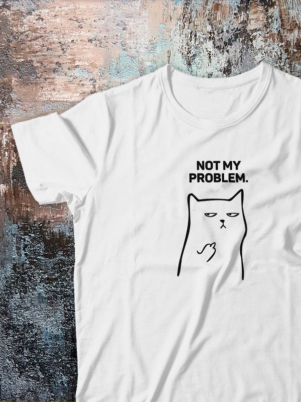 Футболка с мемом котом