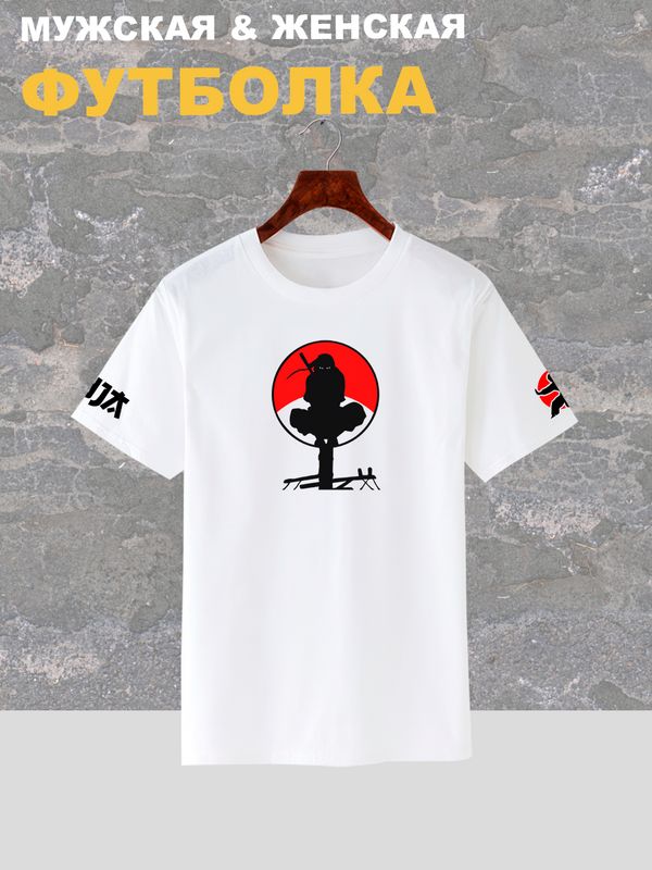 Футболка аниме самурай ниндзя anime y2k оверсайз с принтом