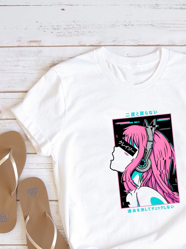 Футболка Ахегао аниме тян ahegao anime girl hentai с принтом